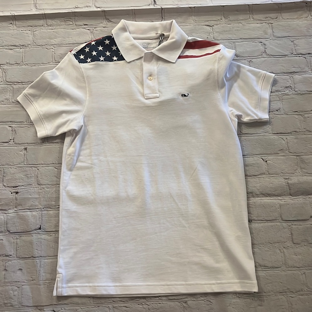 Vineyard Vines American Flag shirt